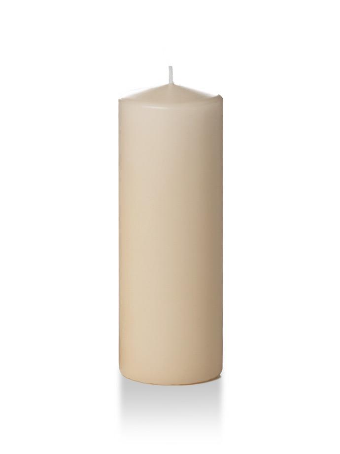 3" x 8" Pillar Candles Sandstone