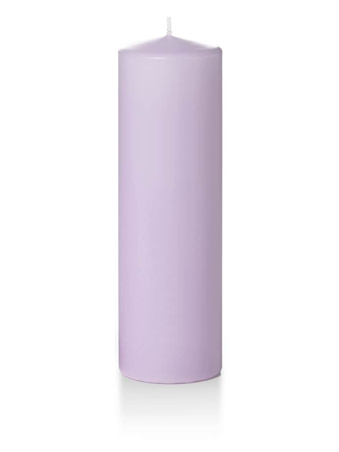 3" x 10" Pillar Candles Lavender