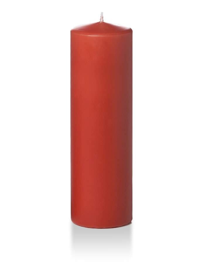 3" x 10" Pillar Candles Brick