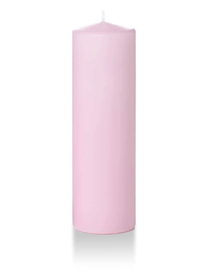 3" x 10" Pillar Candles Blush