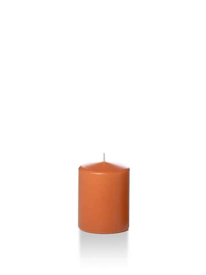 Wholesale 2.25" x 3" Slim Pillar Candles Sienna