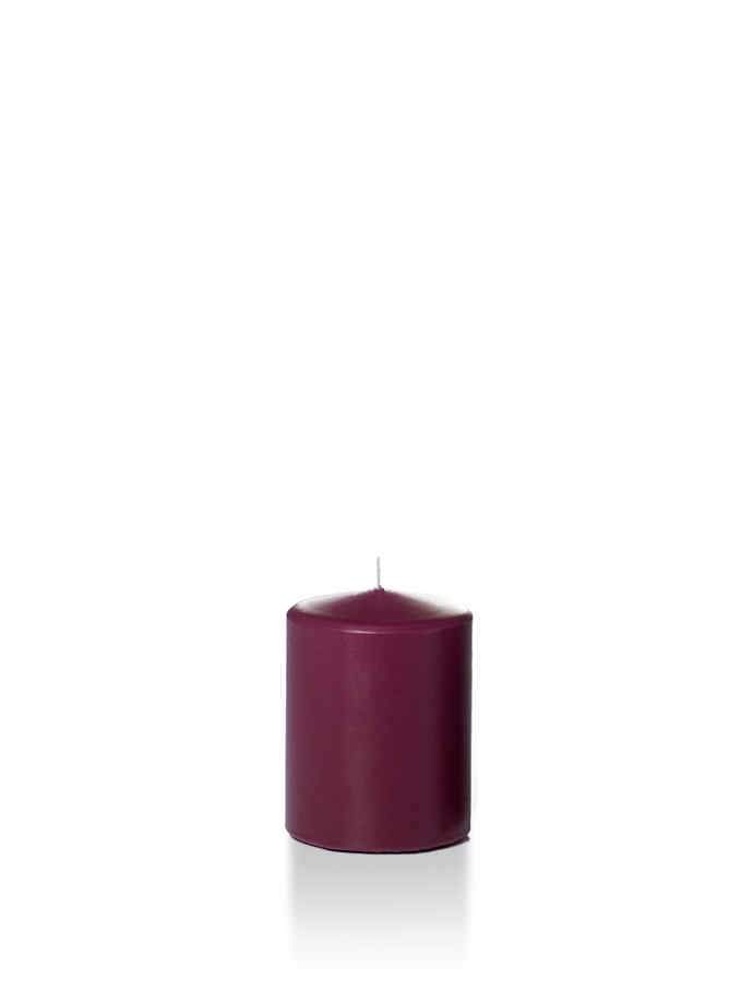 2.25" x 3" Slim Pillar Candles Magenta