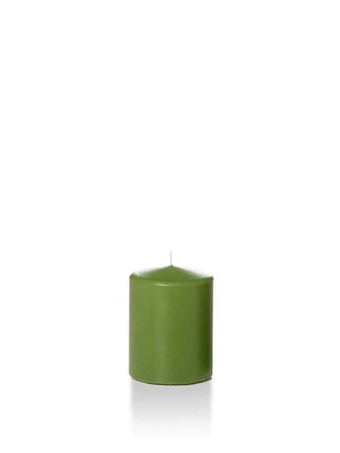 2.25" x 3" Slim Pillar Candles Green Tea