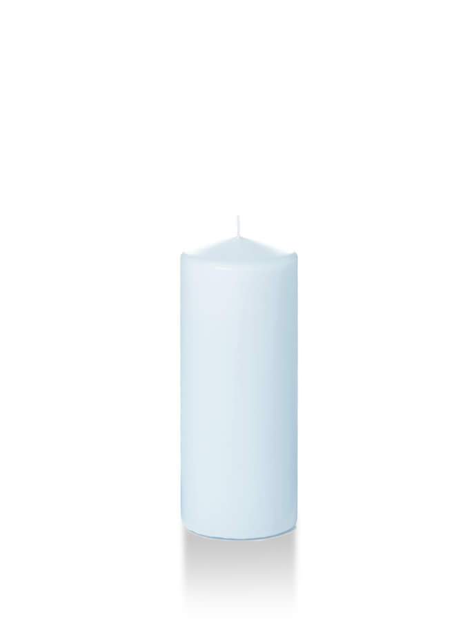 2.25" x 5" Slim Pillar Candles Ice Blue