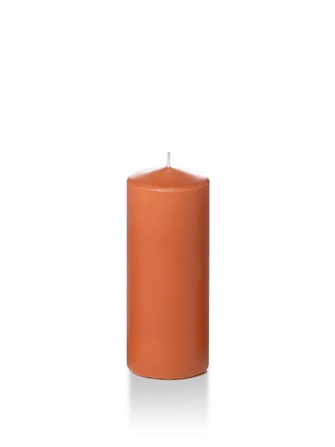 2.25" x 5" Slim Pillar Candles Sienna