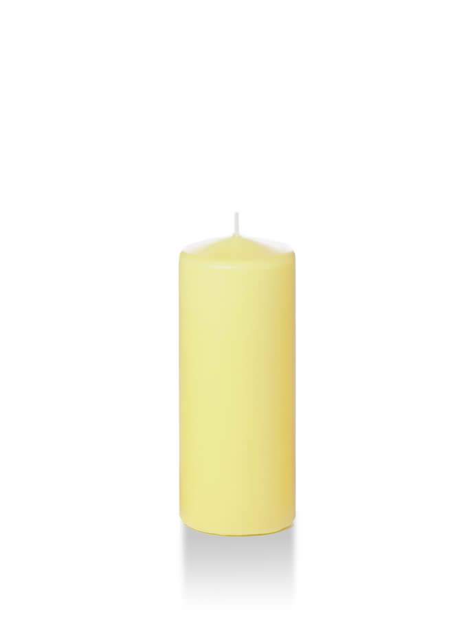 2.25" x 5" Slim Pillar Candles Buttercup Yellow