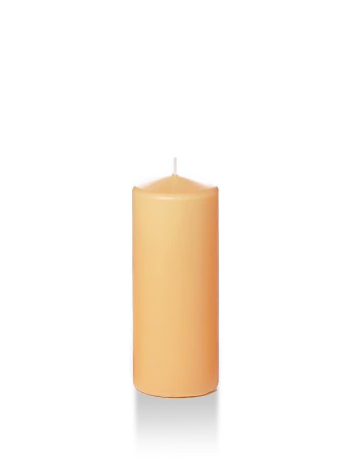 2.25" x 5" Slim Pillar Candles Caramel