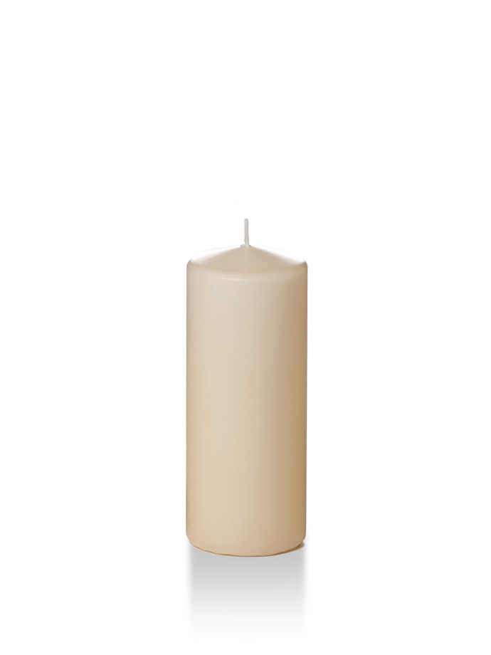 2.25" x 5" Slim Pillar Candles Sandstone