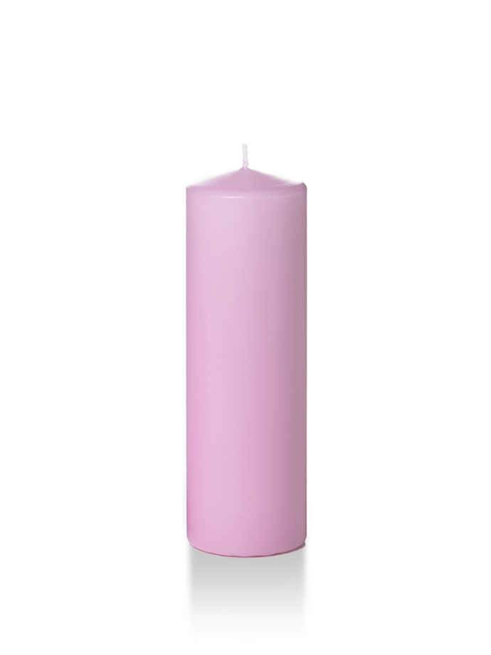 Wholesale 2.25" x 7" Slim Pillar Candles Violet