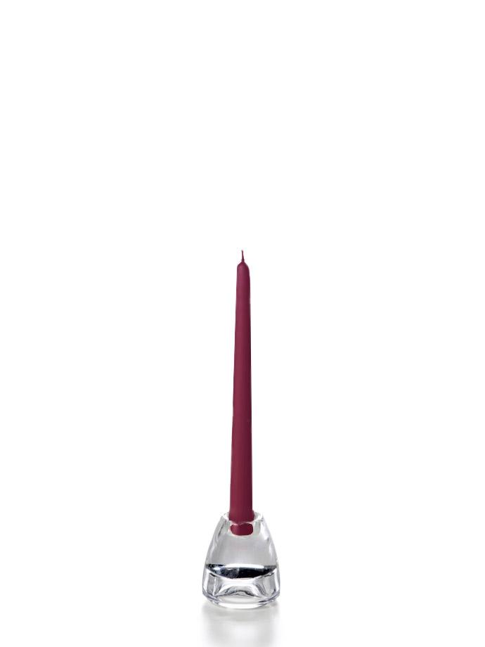 10" Wholesale Taper Candles - Case of 144 Magenta