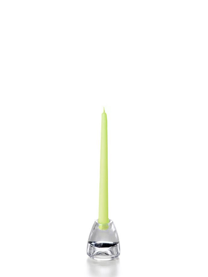 10" Wholesale Taper Candles - Case of 288 Celery Green