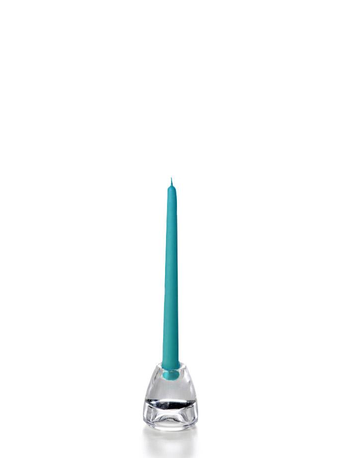 10" Wholesale Taper Candles - Case of 144 Turquoise