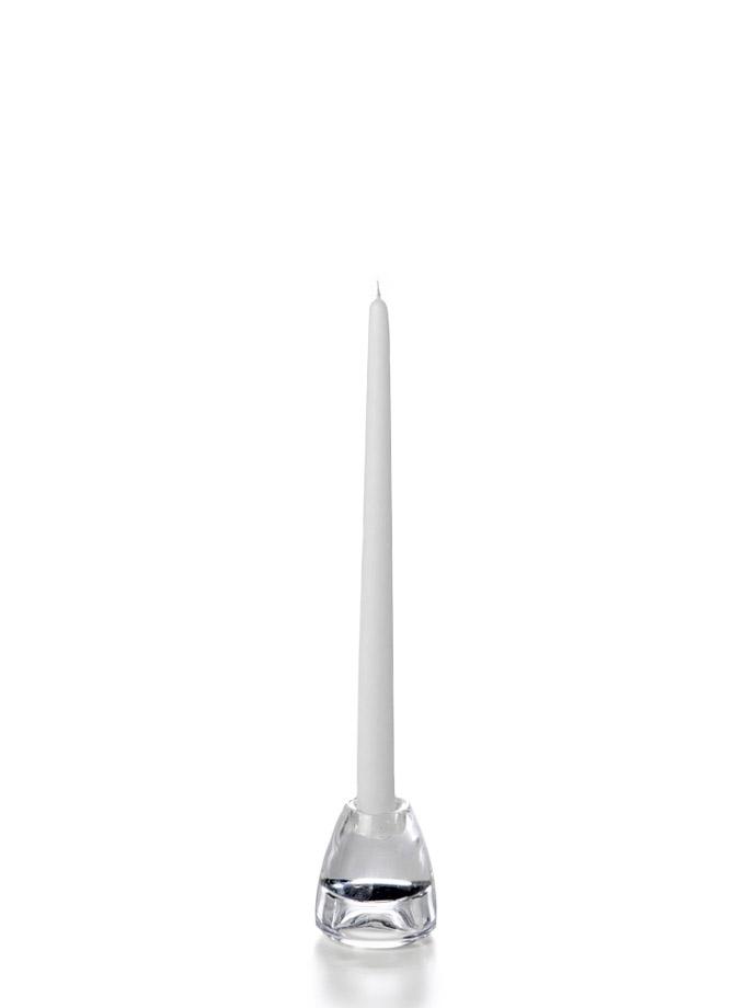 Yummi Candles - 12" Handcrafted Taper Candles White