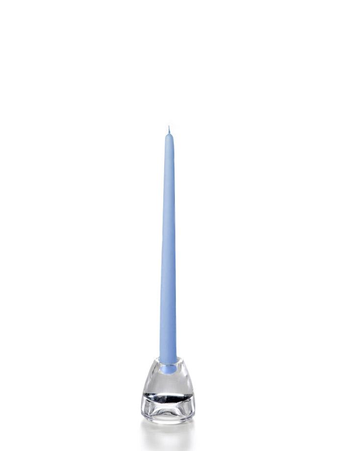 12" Wholesale Taper Candles - Case of 144 Periwinkle Blue