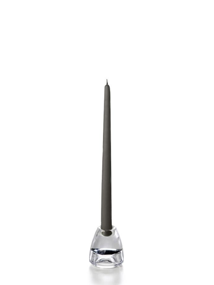 12" Wholesale Taper Candles - Case of 288 Gray