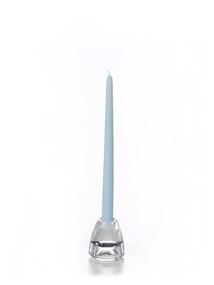 12" Handcrafted Taper Candles Robin Egg Blue