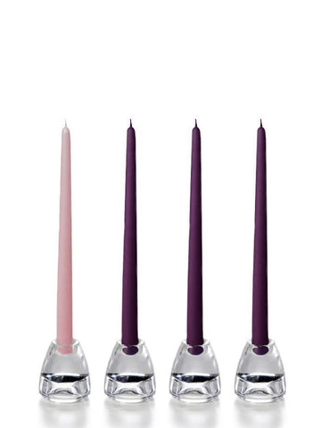 Yummi Candles - 12" Wholesale Advent Taper Candles - Case of 288