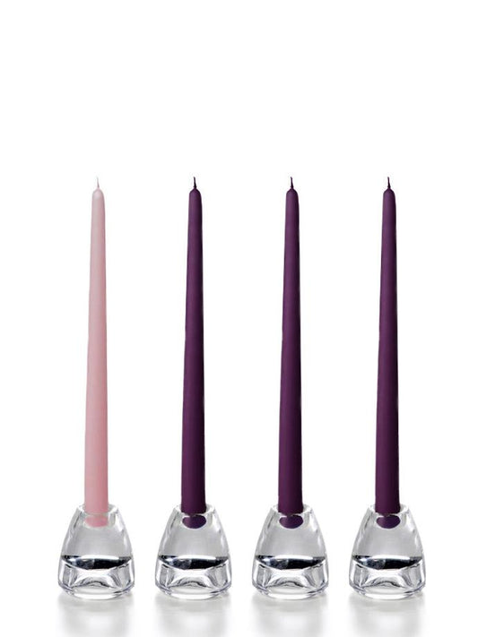 12" Advent Taper Candles