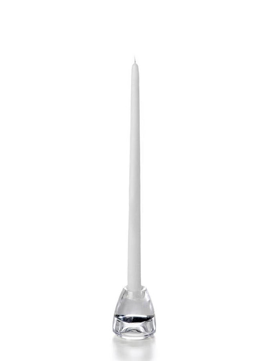 15" Wholesale Taper Candles - Case of 72 White