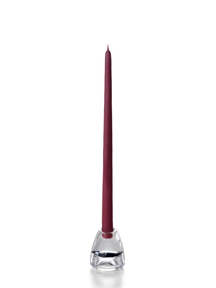 15" Wholesale Taper Candles - Case of 288 Magenta