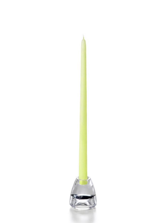 15" Wholesale Taper Candles - Case of 288 Celery Green