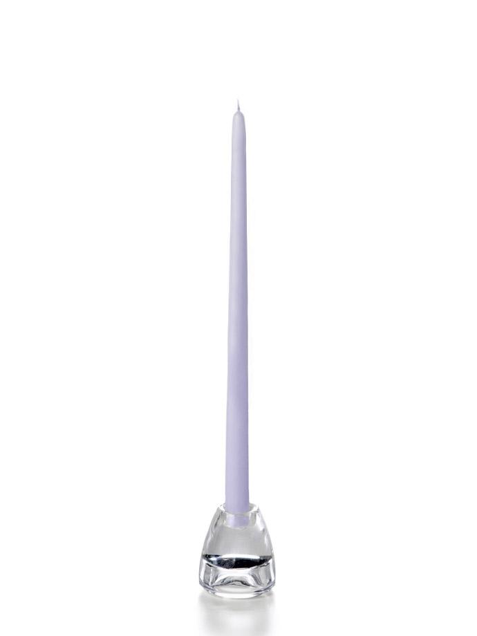 15" Wholesale Taper Candles - Case of 288 Lilac