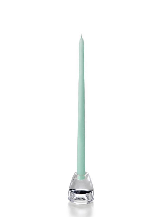 15" Wholesale Taper Candles - Case of 288 Tiffany Blue