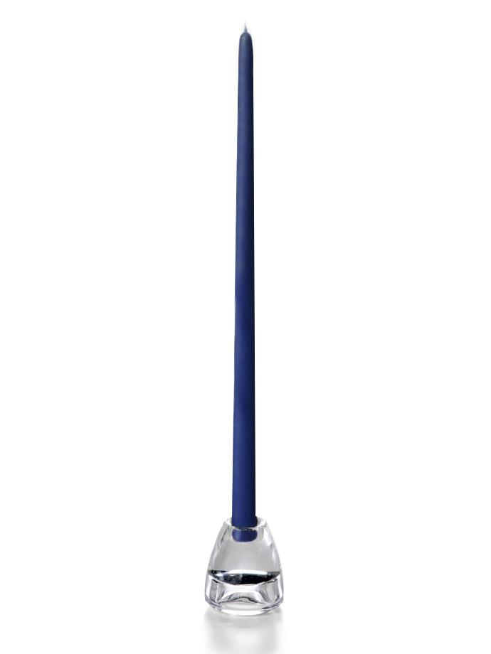 18" Handcrafted Taper Candles Navy Blue