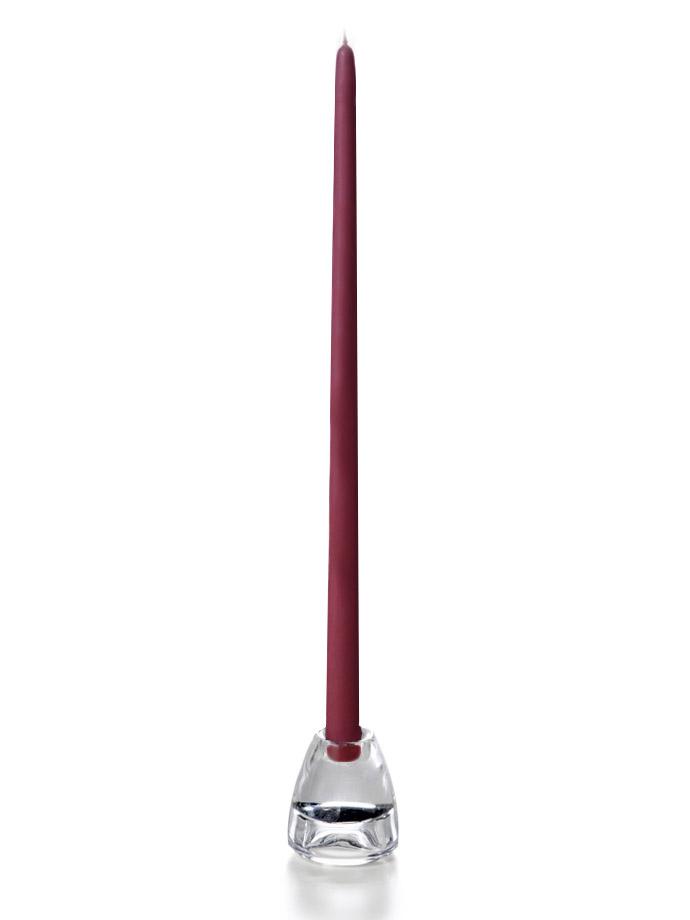 18" Handcrafted Taper Candles Magenta