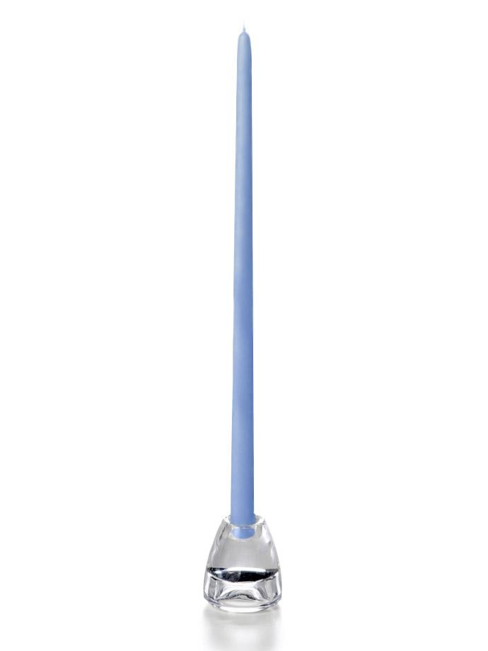 18" Wholesale Taper Candles - Case of 288 Periwinkle Blue