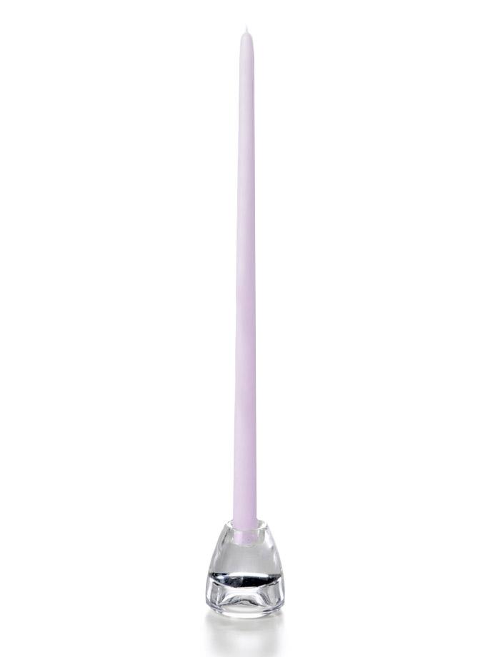 18" Wholesale Taper Candles - Case of 72 Lavender