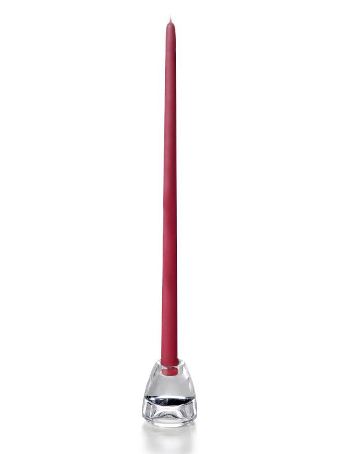 18" Handcrafted Taper Candles Raspberry