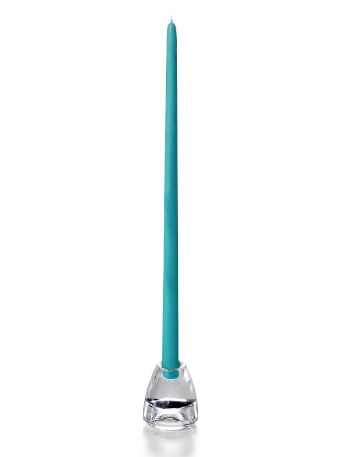 18" Handcrafted Taper Candles Turquoise