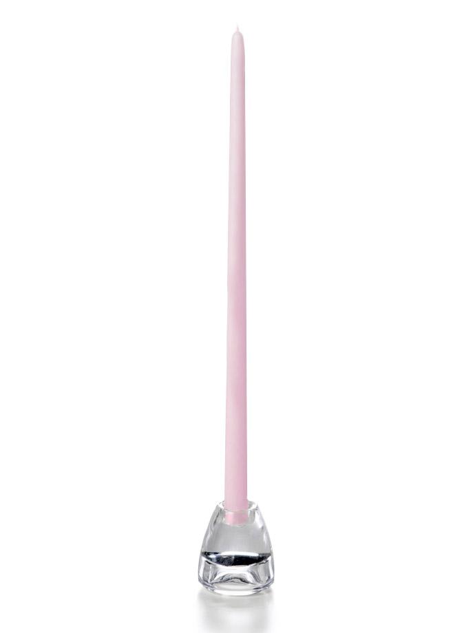 18" Wholesale Taper Candles - Case of 72 Blush