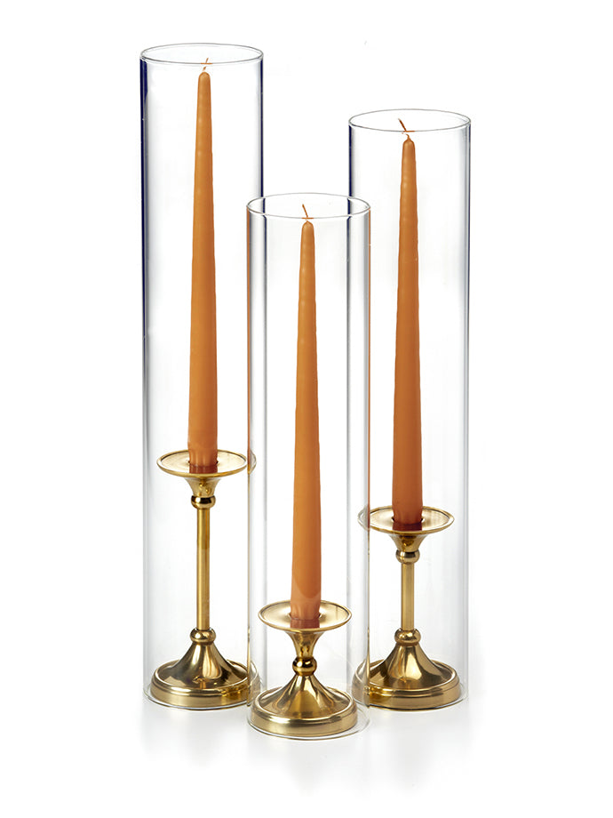 Lucite Gold buy pair of candles - 12 inches tall