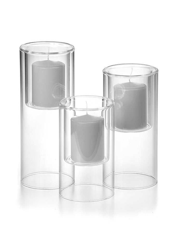 3 Pillar Candles & 3 Ethereal Cylinders