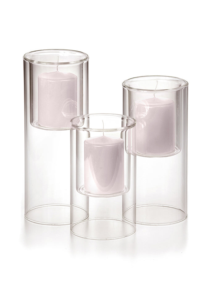 3 Pillar Candles & 3 Ethereal Cylinders