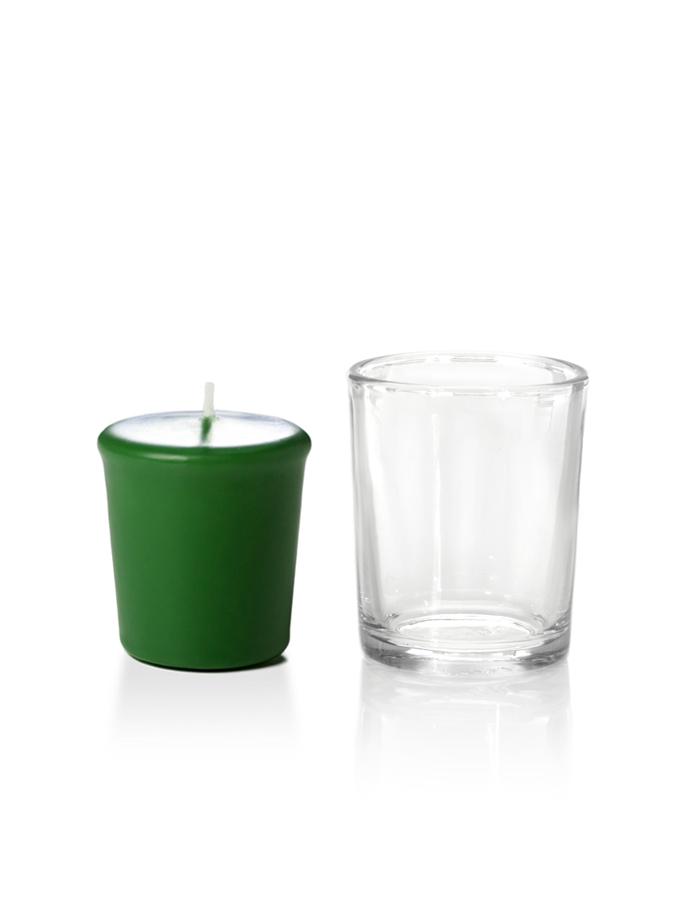 15 Hour Votive Candles & Votive Holders Hunter Green