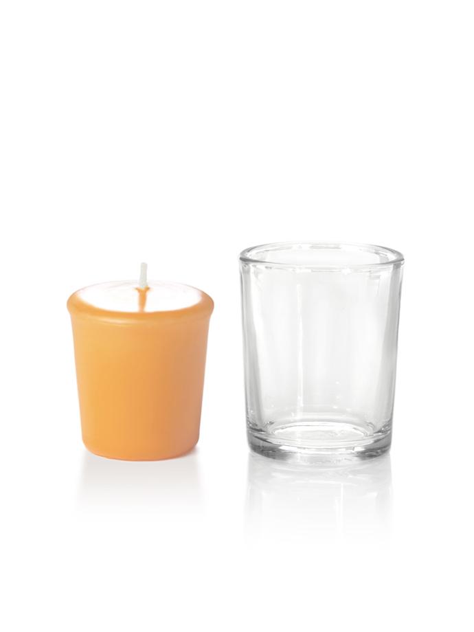 15 Hour Votive Candles & Votive Holders Peach