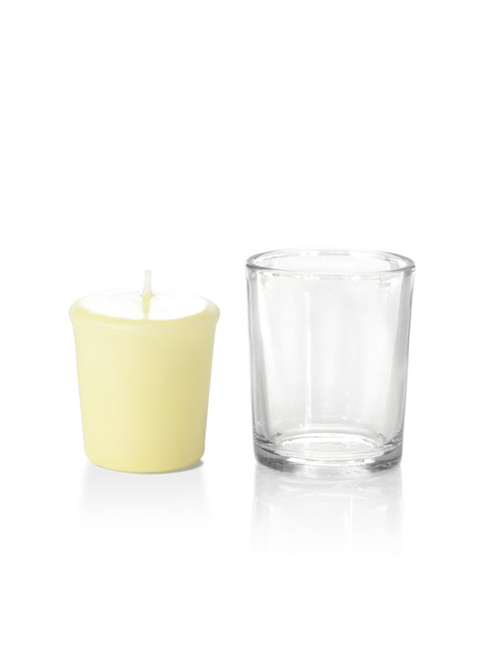 15 Hour Votive Candles & Votive Holders Buttercup Yellow