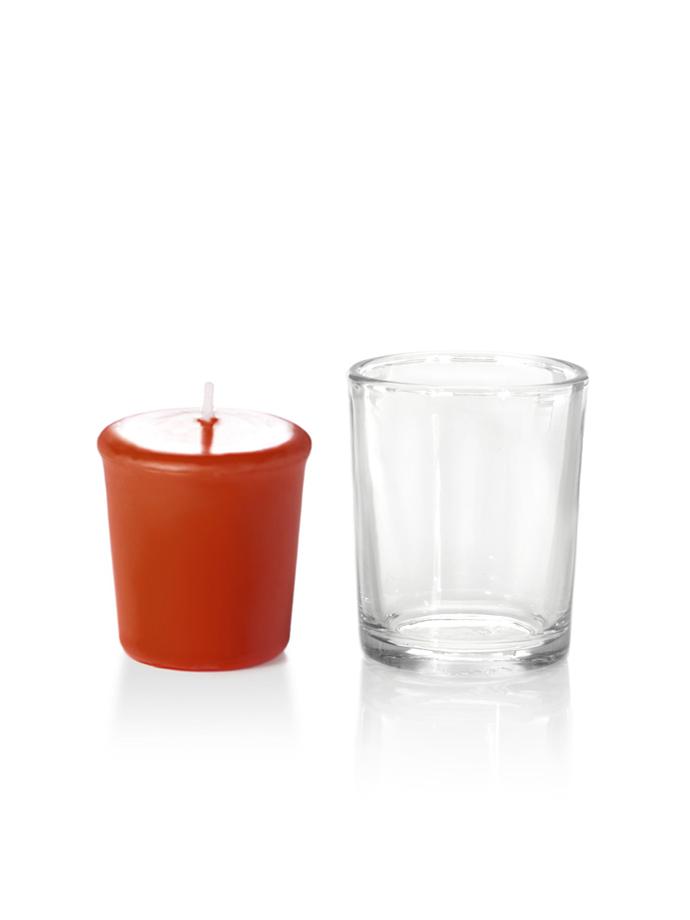 15 Hour Votive Candles & Votive Holders Brick