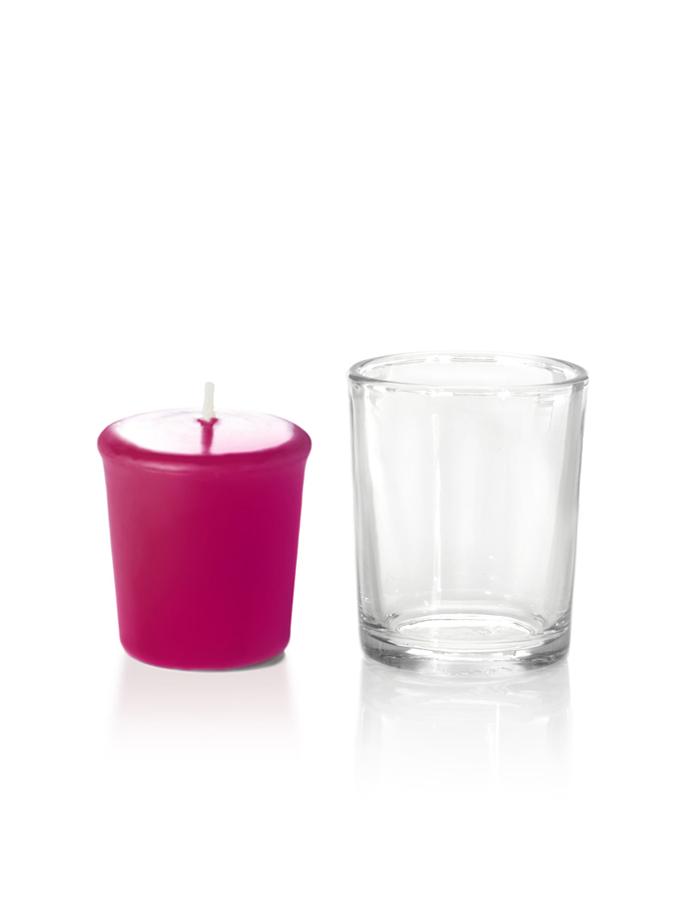 15 Hour Votive Candles & Votive Holders Hot Pink