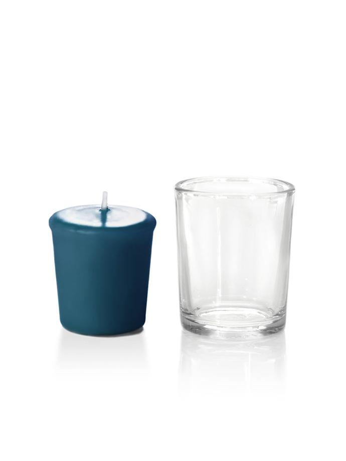 15 Hour Votive Candles & Votive Holders Sapphire