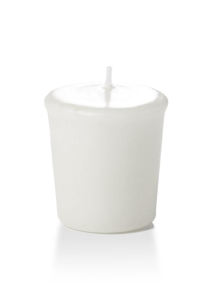 15 Hour Unscented Votive Candles White