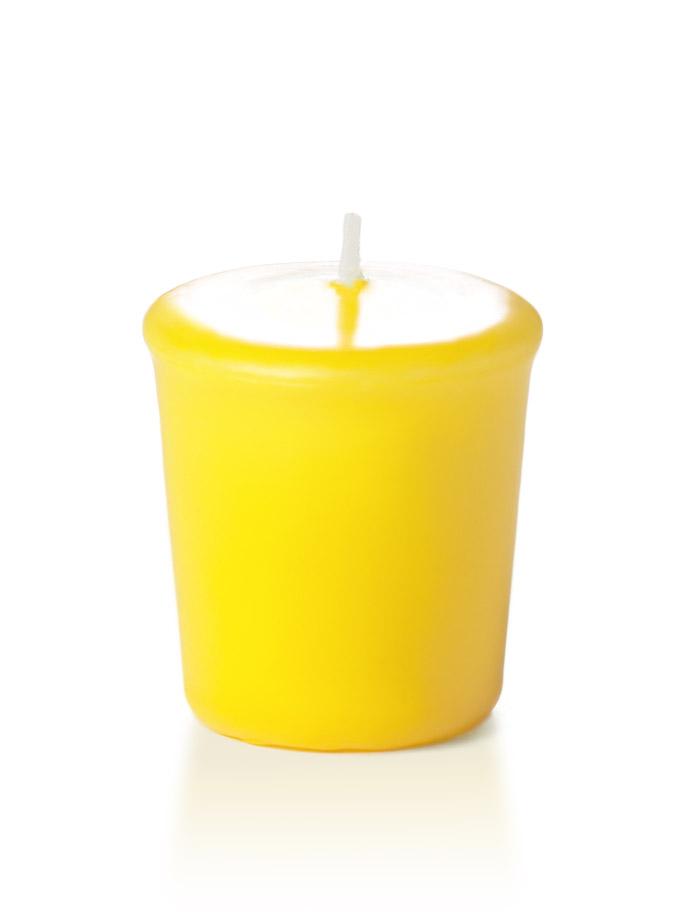 15 Hour Unscented Votive Candles Bright Yellow