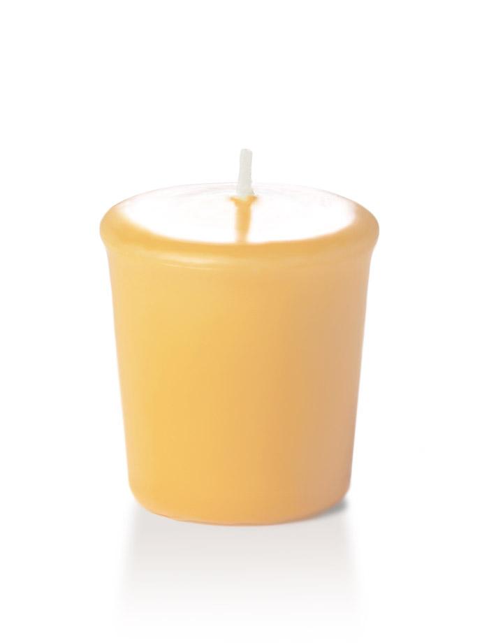 15 Hour Unscented Votive Candles Caramel