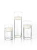 Yummi Candles - 12 Floating Candles and Cylinder Vases