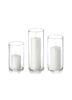 Yummi Candles - 36 Slim Pillar Candles and Cylinder Vases