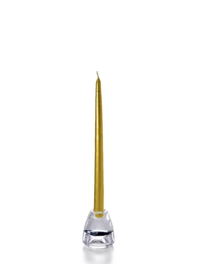 12" Metallic Taper Candles