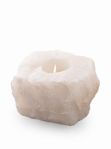 Yummi Candles - White Quartz Tealight Holder